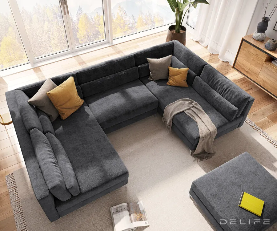 kutna garnitura elio 300x185cm, materijal: mikrofibra - slika 4