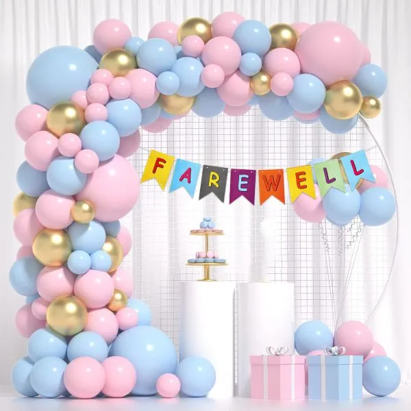 luk od balona - pink and blue (104 balona u setu) - slika 6