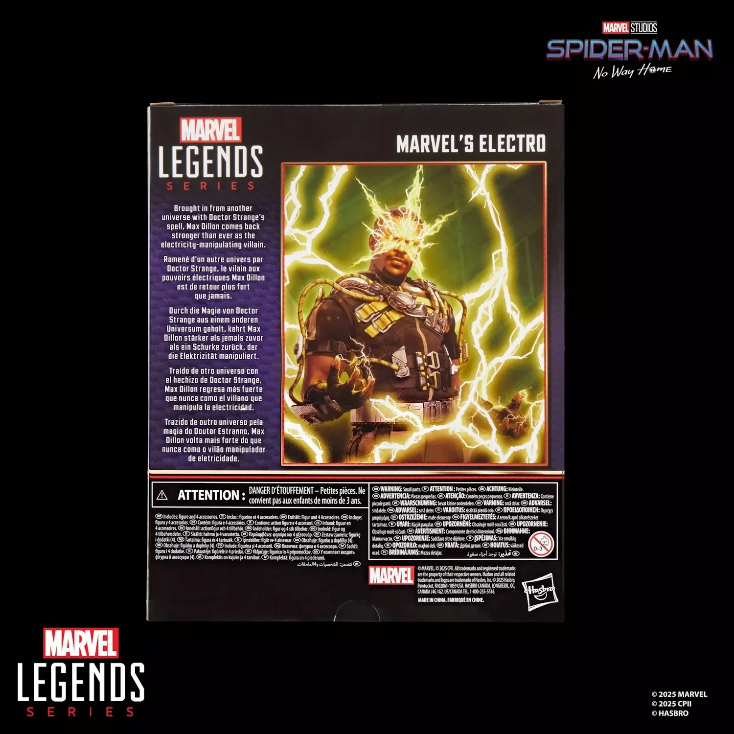 marvel legends series: spider-man – marvel’s electro figura, 15cm - slika 11