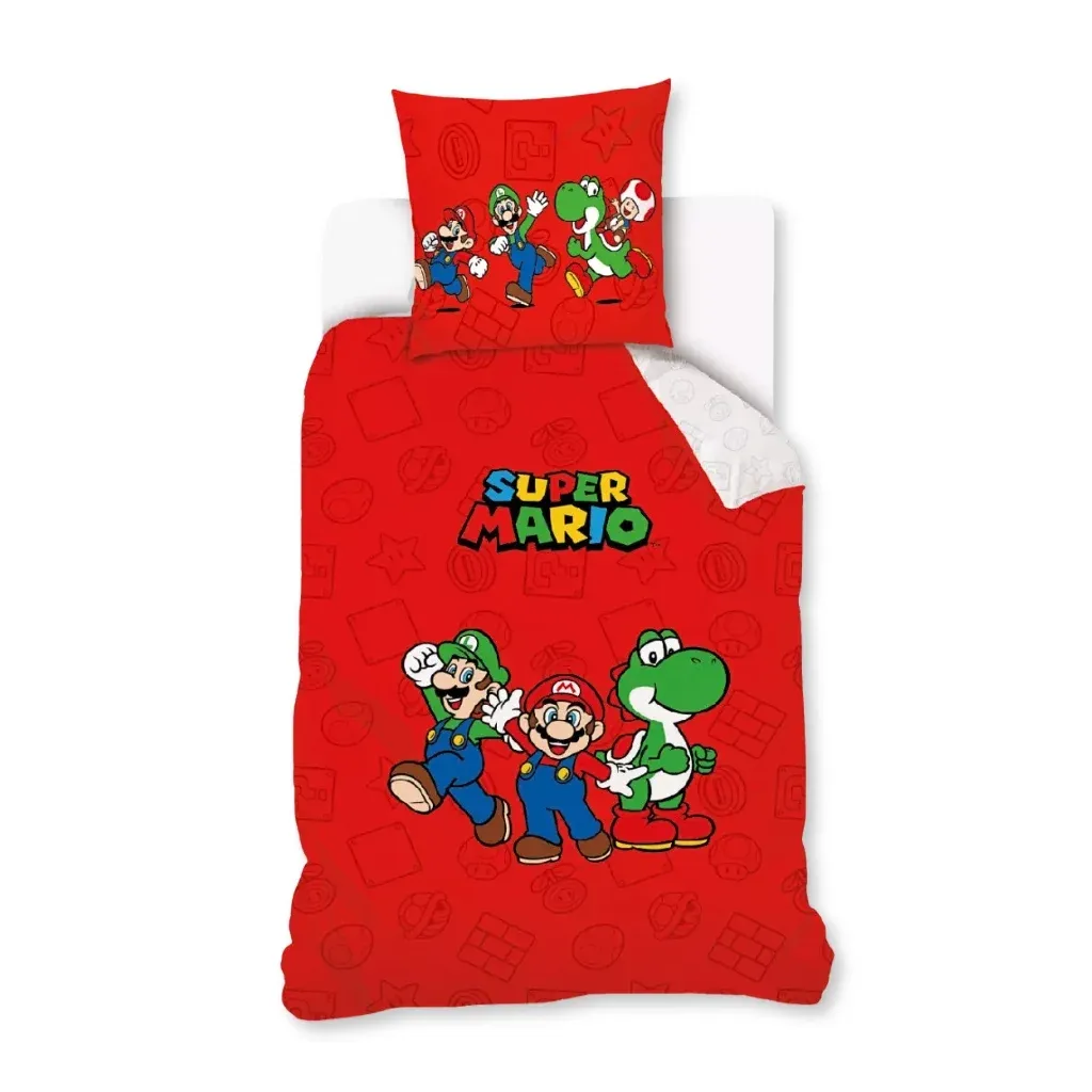 Super Mario ‘Red’ dječja posteljina, 140×200 cm - Zagreb