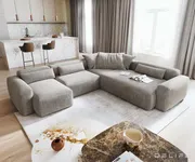 Modularna garnitura Freestyle 360x290cm, Strukturirana tkanina - Čakovec