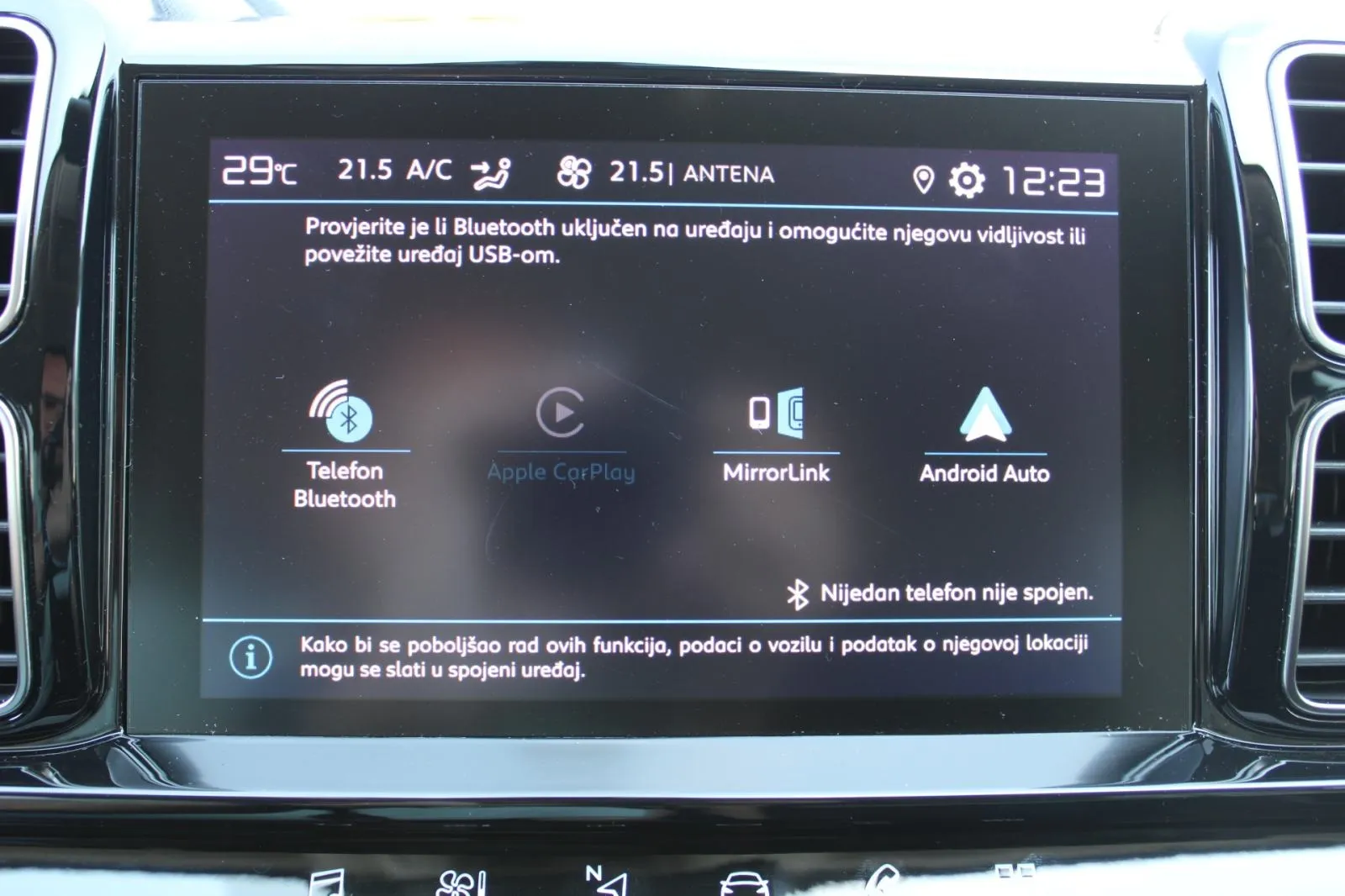 citroën c5 aircross 1.2 130 s&s automatik feel pack *led, kamera* - slika 19