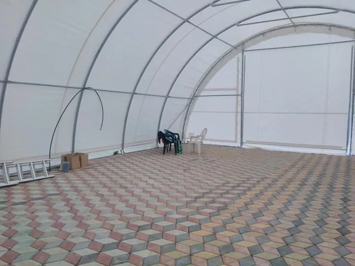 montažna hala / montažni šator 9.15x12m 4,5m (v) 110m2 dostupno odmah - slika 7