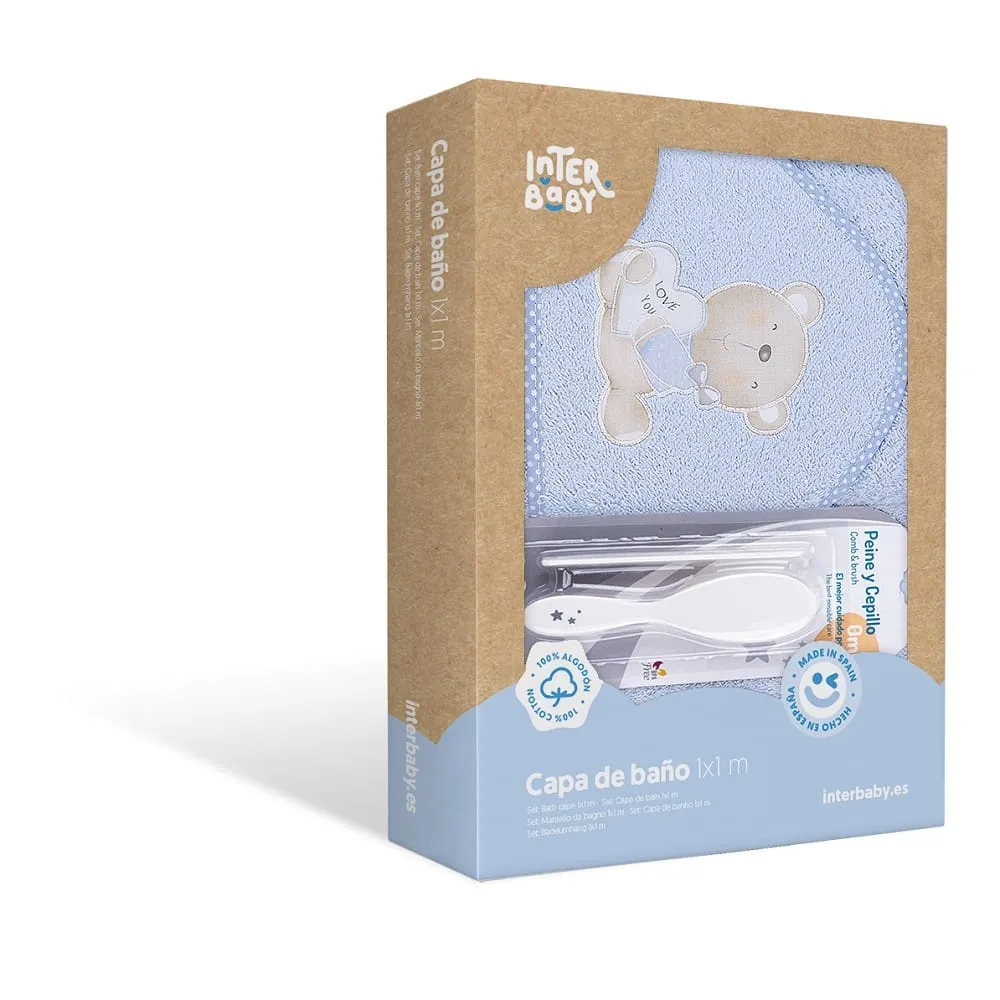ručnik za bebe s češljićem i četkom /više boja - slika 2