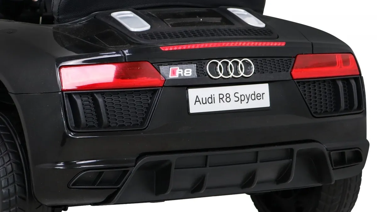 licencirani auto na akumulator audi r8 - crni - slika 9
