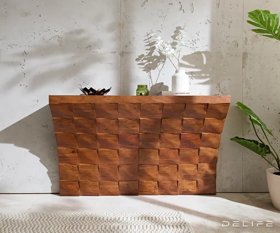 konzola eremos 120x35cm, materijal: bagrem - slika 2