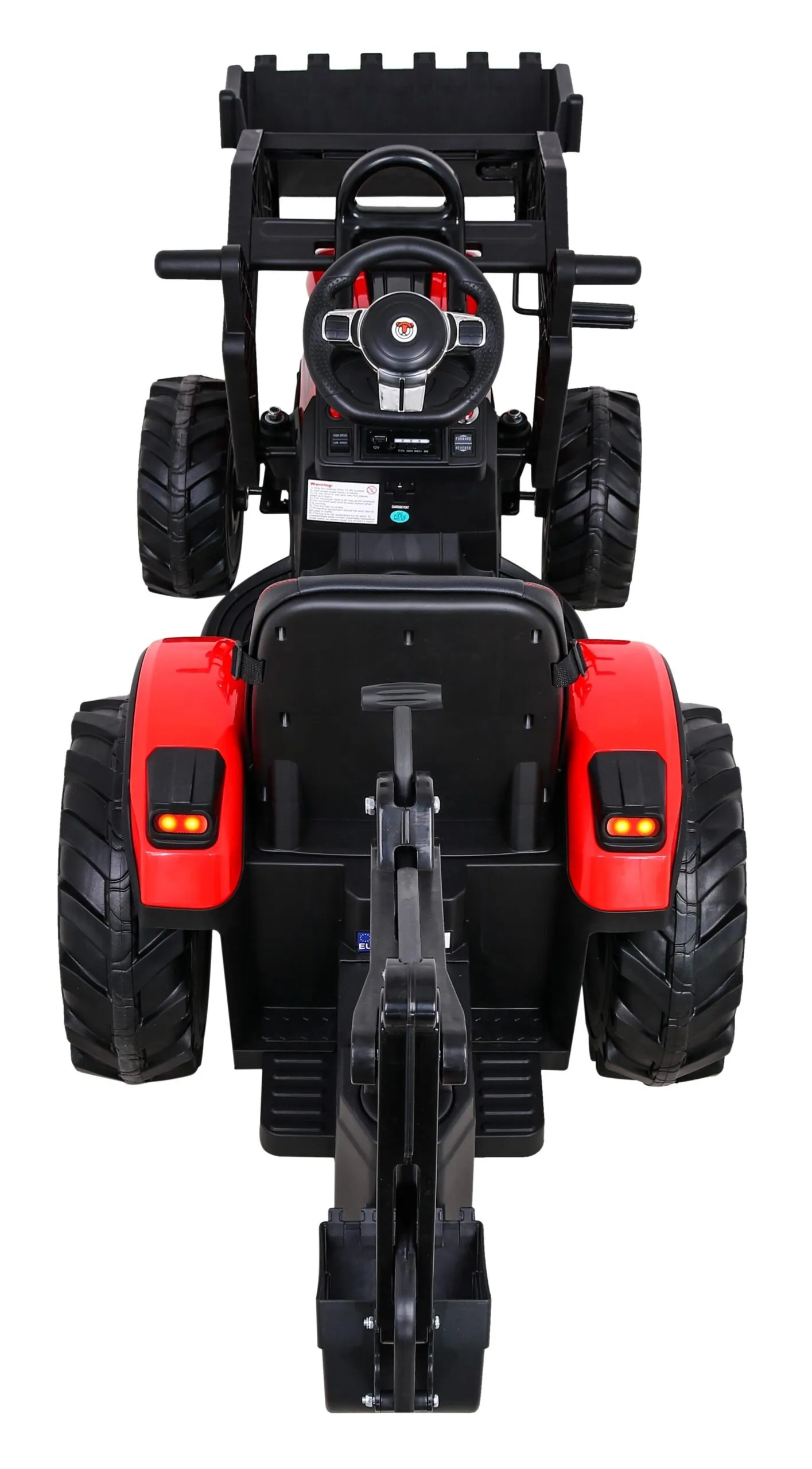 bager na akumulator s prikolicom 720-t 4x4- crveni - slika 2