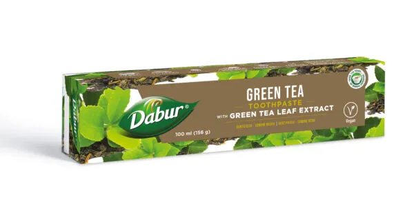 dabur ayurvedska pasta za zube – organski zeleni čaj 100ml - slika 3