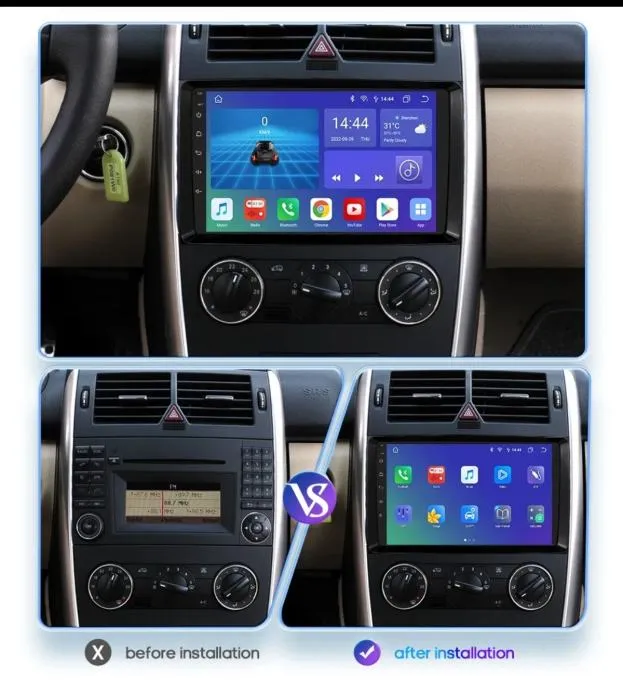 mercedes vito viano sprinter crafter gps multimedija android - slika 2