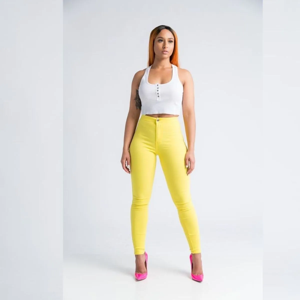 slim traperice visoki struk athena - slika 18