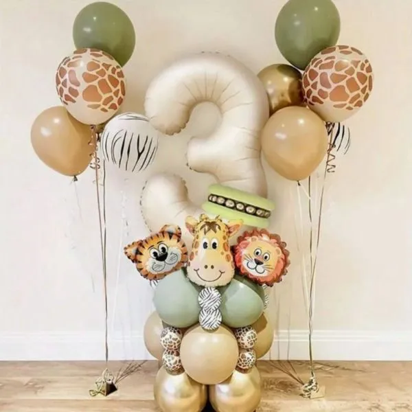 luk od 25 balona - safari jungle - uz odabir brojeva od 1 do 9 - slika 2
