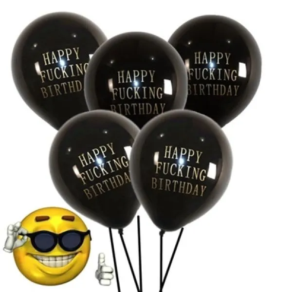 (pak 25kom) Lateks baloni - Happy fucking Birthday - Zagreb, Novi Zagreb - istok