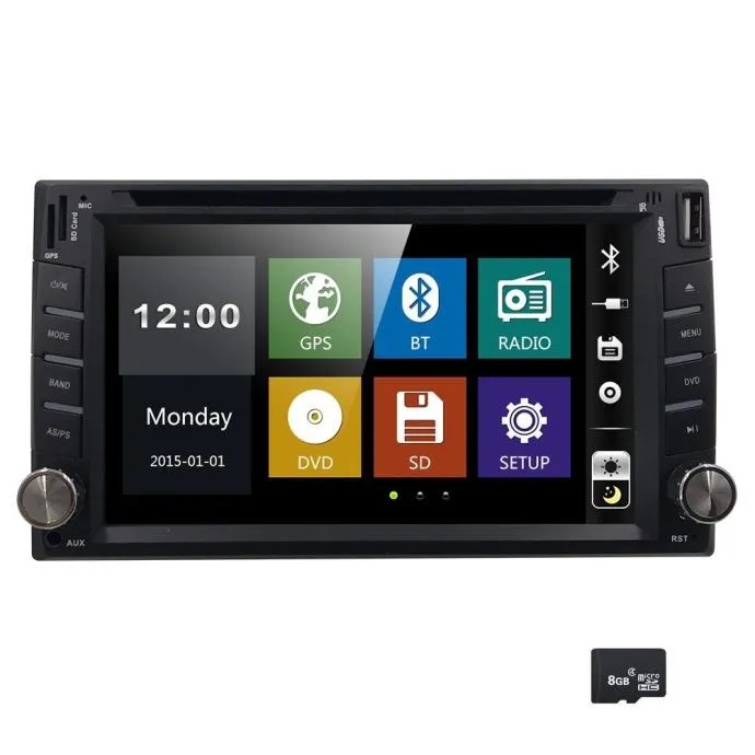 2din radio gps navigacija cd dvd usb parking kamera - slika 6
