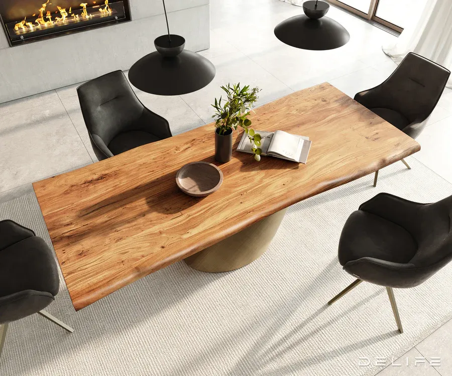 blagovaonski stol edge 240x100cm, materijal: bagrem - slika 3