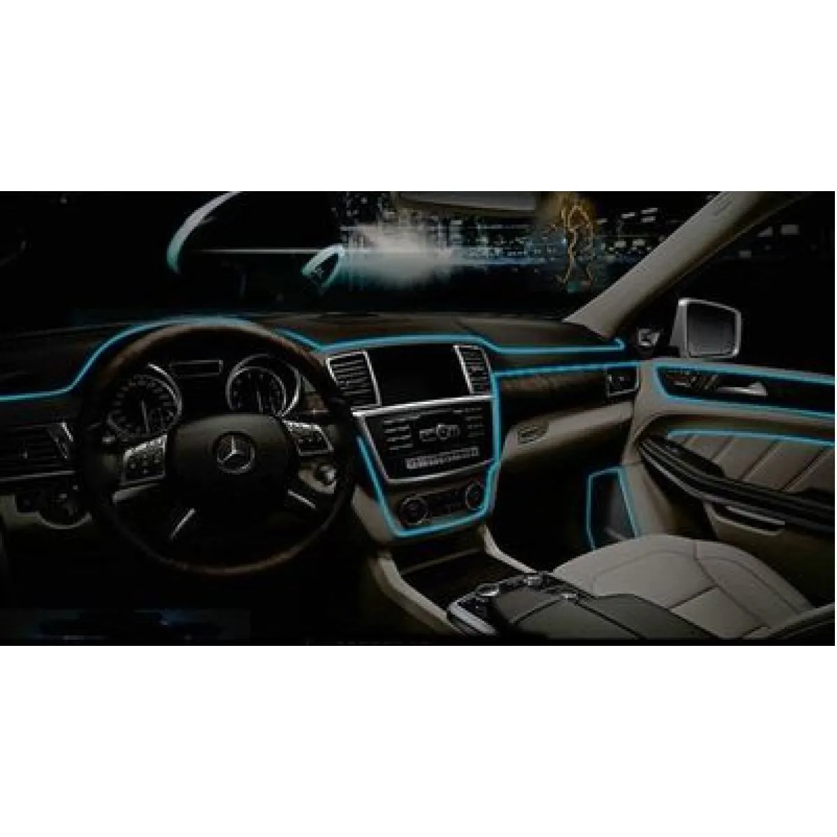 led traka za ambijentalno osvjetljenje unutrašnjost auta 300cm - slika 7
