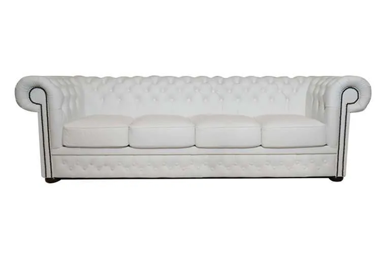 Chesterfield Garnitura First Class Leather | 4-sjedišta | White - Ježdovec, Zagreb