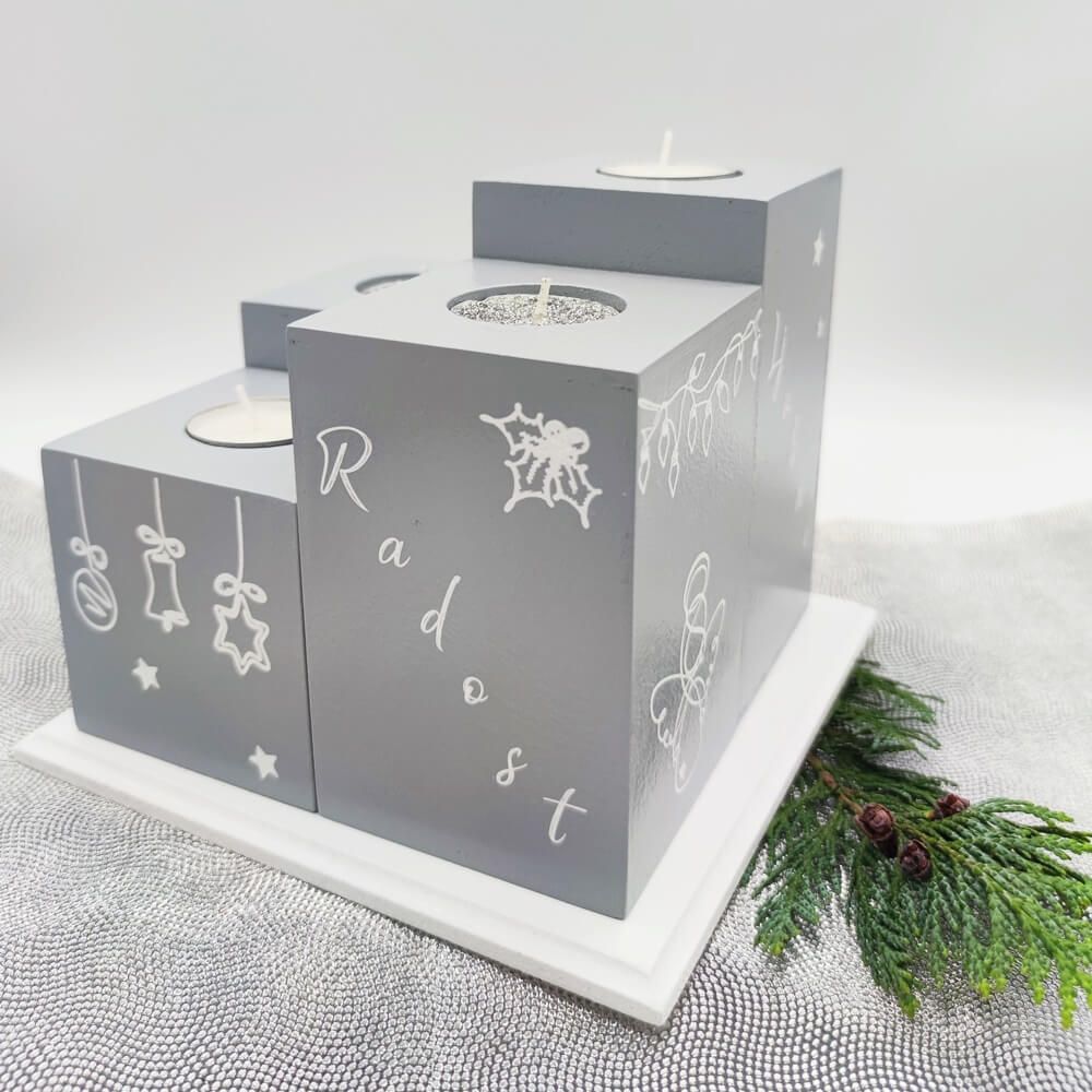 adventski svijećnjak nada, mir, radost i ljubav š1272 - slika 2