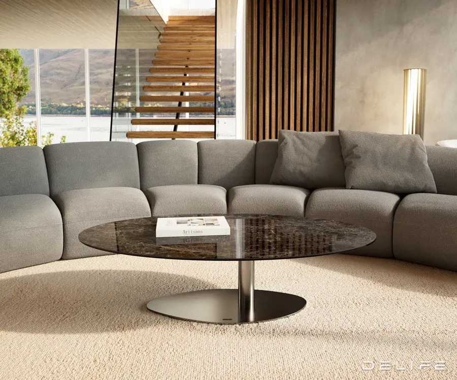 klub stolić edge 140x80cm, materijal: keramika laminam extra lucidato - slika 2