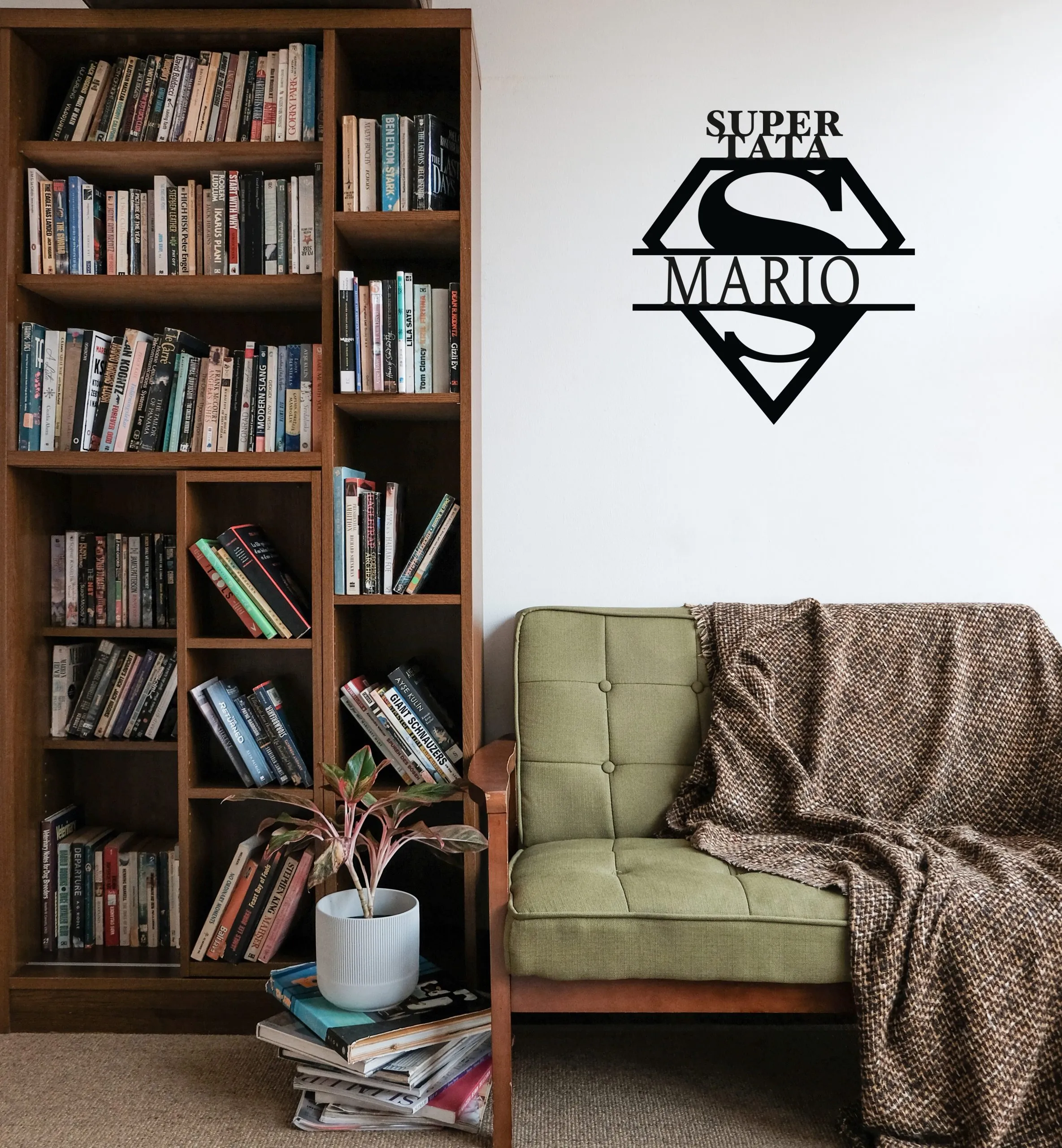 Personalizirani metalni ukras za zid- Super – mama/tata - Osijek