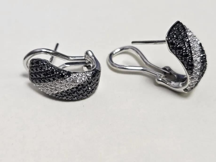 zlatne naušnice s dijamantima 5.22g 0.43ct 14k / r1, rate! - slika 3
