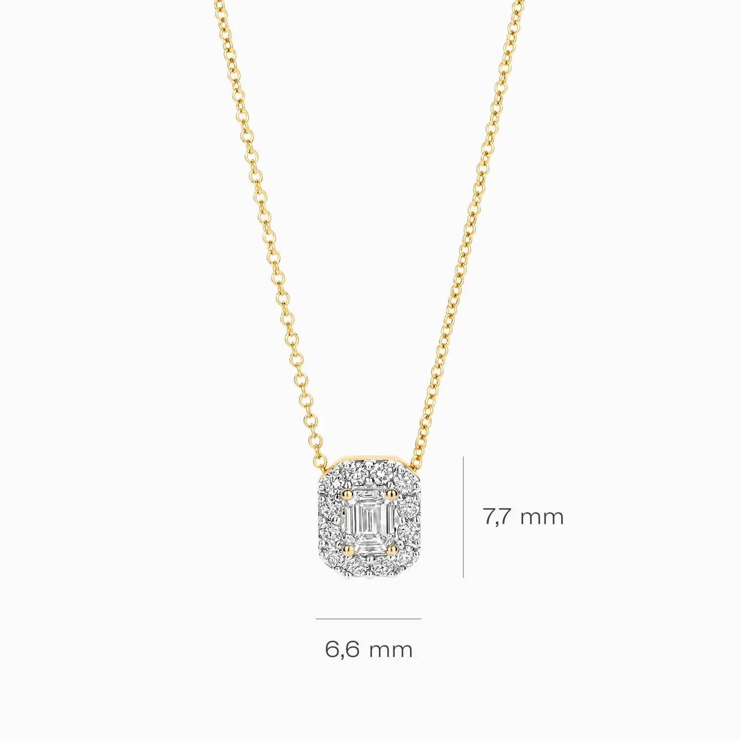 blush zlatna ogrlicalg3009y - slika 4