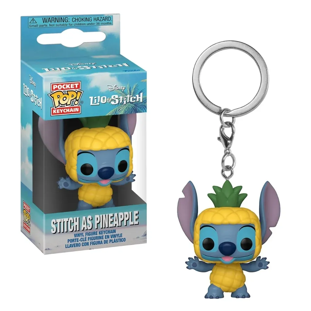 privjesak funko pocket pop!: lilo & stitch – stitch as pineapple - slika 3