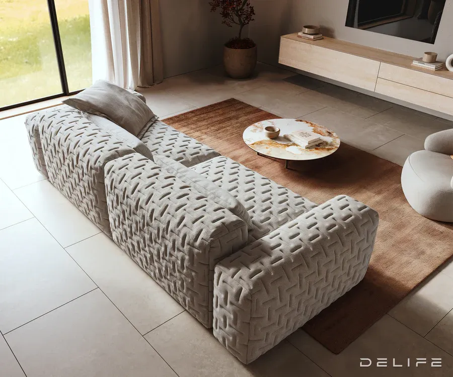 modularna sofa freestyle 280x110cm, materijal: strukturirana tkanina - slika 7