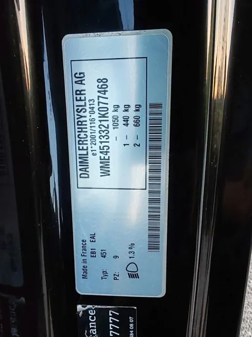 smart fortwo coupe automatik 114000 km , 2007 g. - slika 13