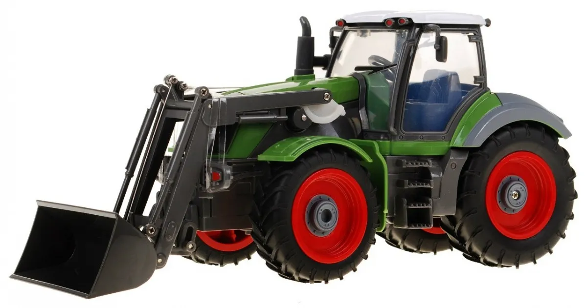 tractor green trailer red - slika 2