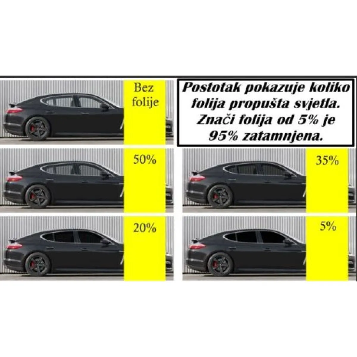 folija za zatamnjivanje stakala na automobilima 300x50cm - slika 3