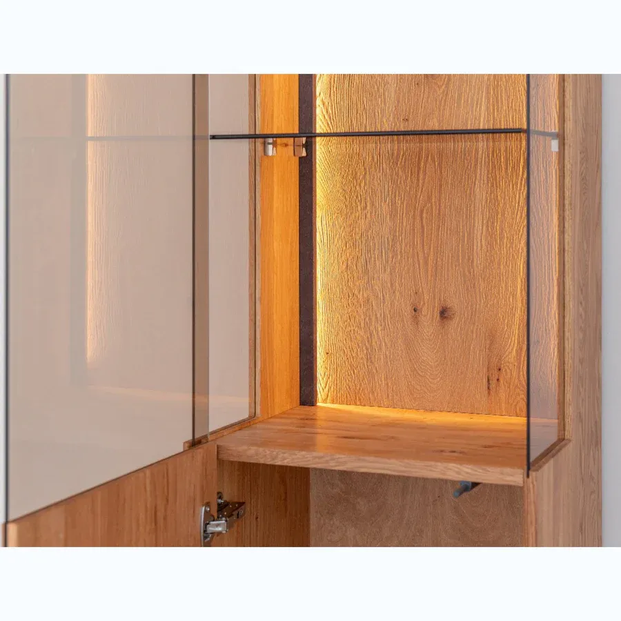 vitrina collodi 43x205cm, materijal: masivno drvo hrast - slika 14