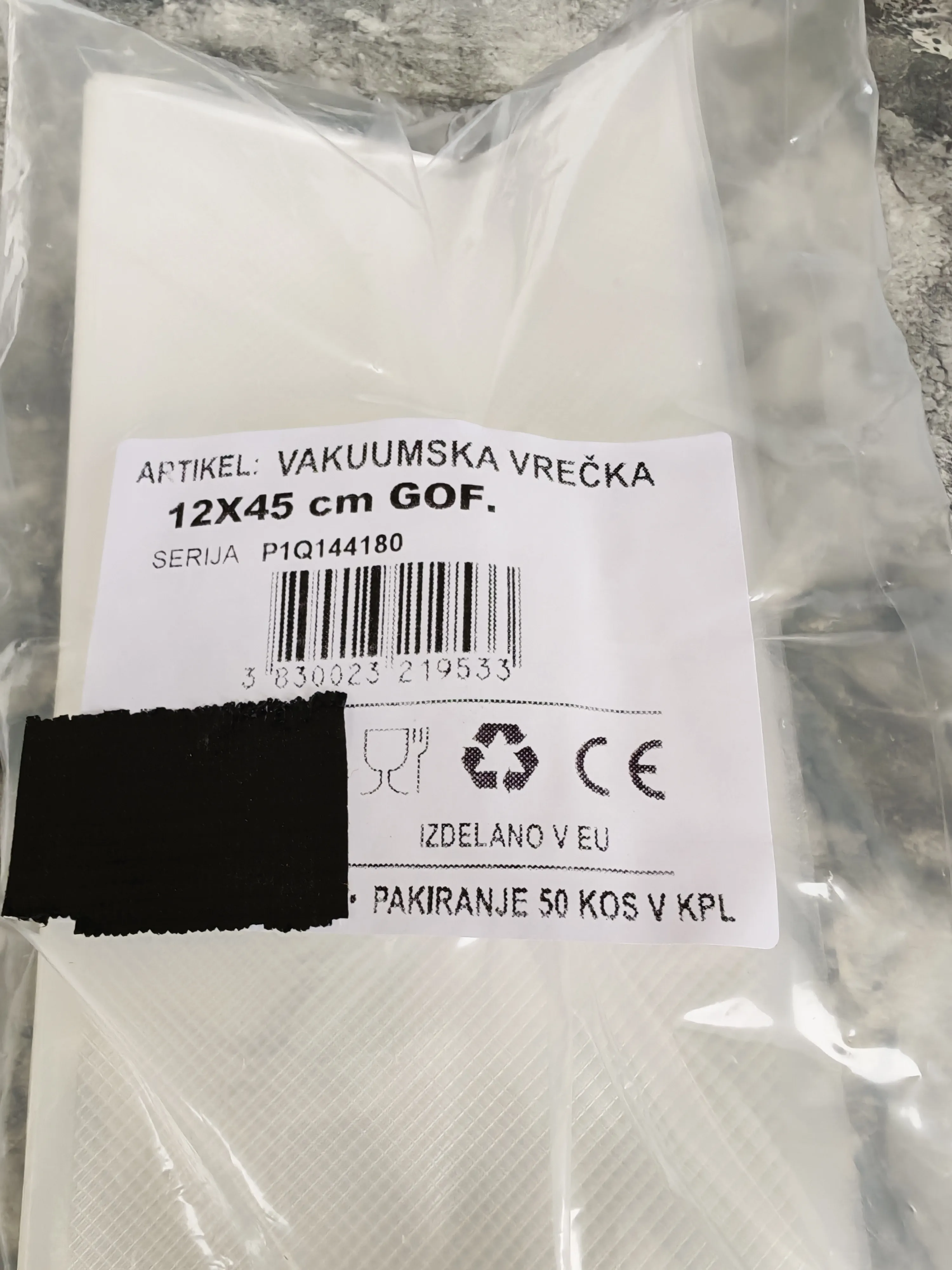 vrećice za vakumiranje kobasica rebraste - slika 2
