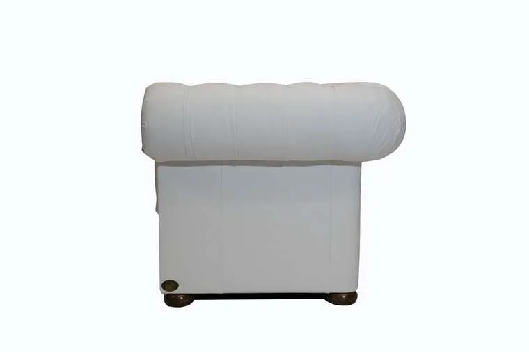 chesterfield fotelja class leather | 1-sjedište | white - slika 4