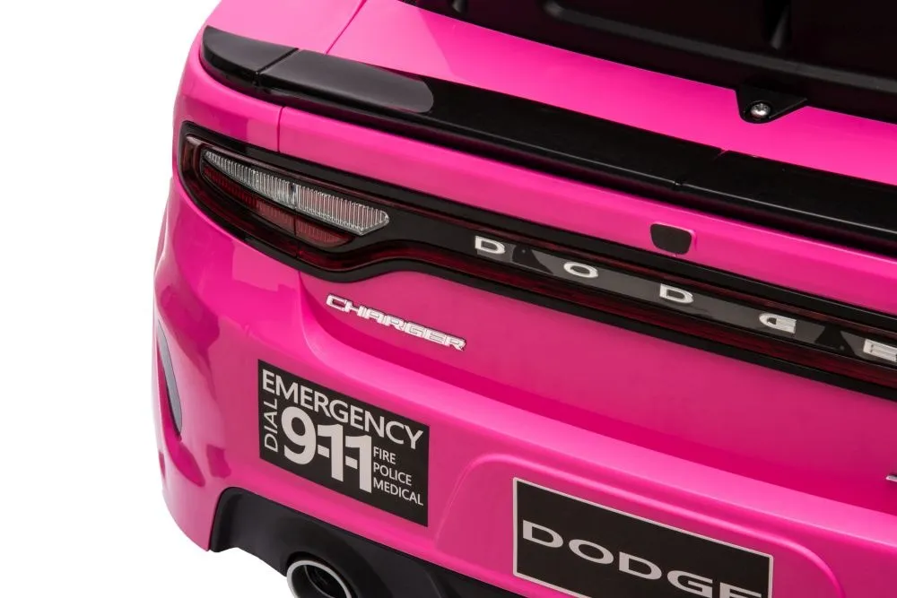 licencirani policijski auto na akumulator dodge charger - rozi - slika 20