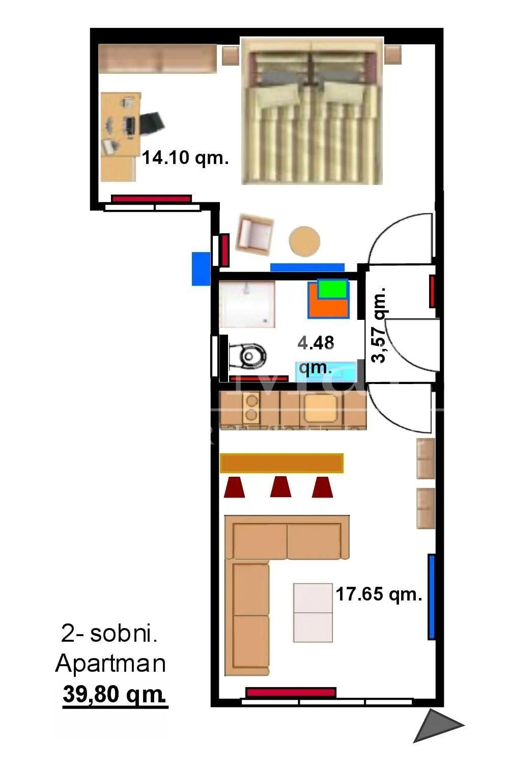 blizina petrove crkve- kompletno adaptiran i uređen stan - slika 10