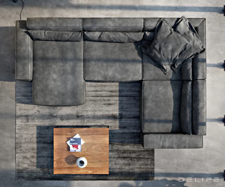 velika kutna garnitura sirpio xl 360x258cm, materijal: imitacija kože - slika 4