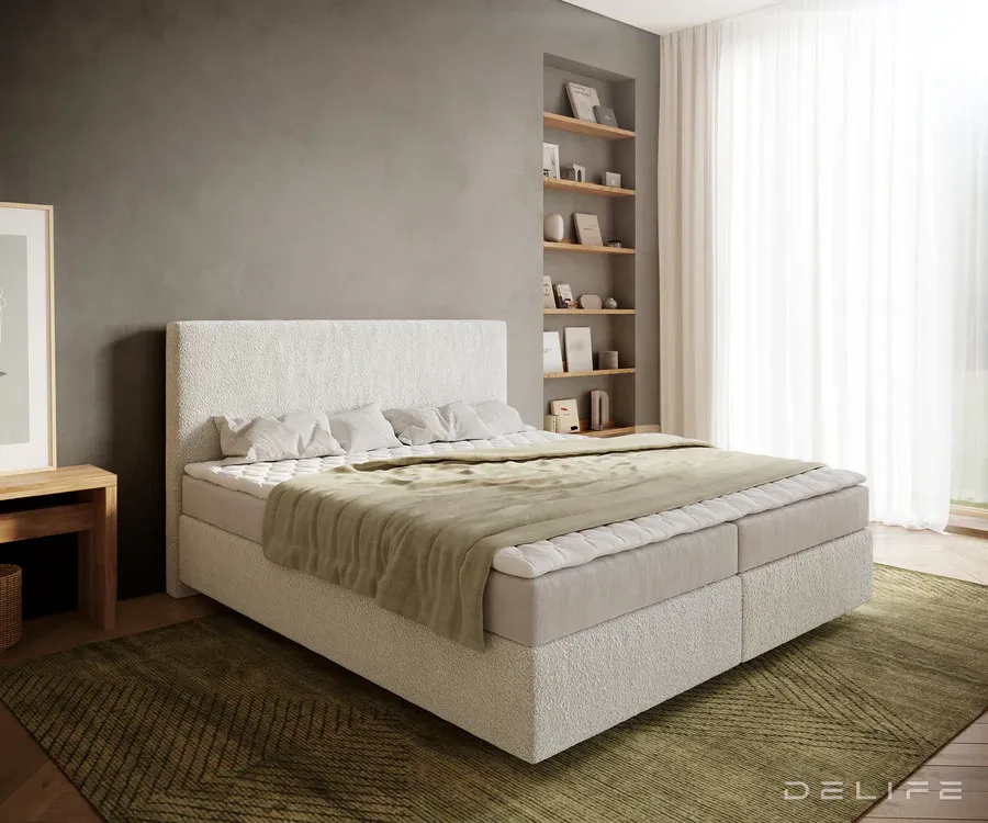 Box spring krevet Dream-Well, Materijal: Boucle - Čakovec