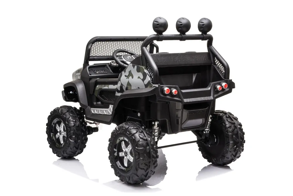 licencirani auto na akumulator mercedes unimog s - moro/army - slika 4