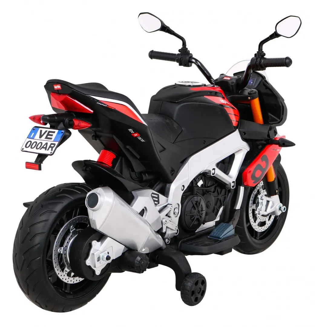 licencirani motor na akumulator aprilia tuono v4 - crveni - slika 5