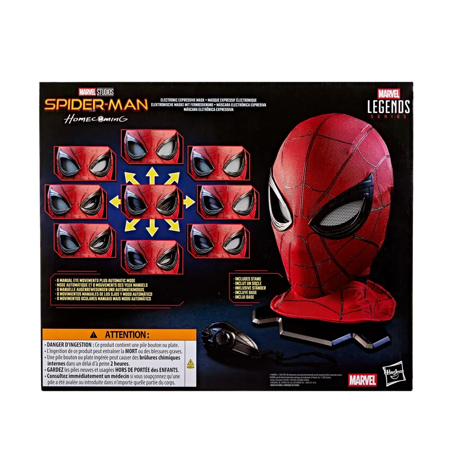 marvel legends series – spider-man electronic expressive mask - slika 11