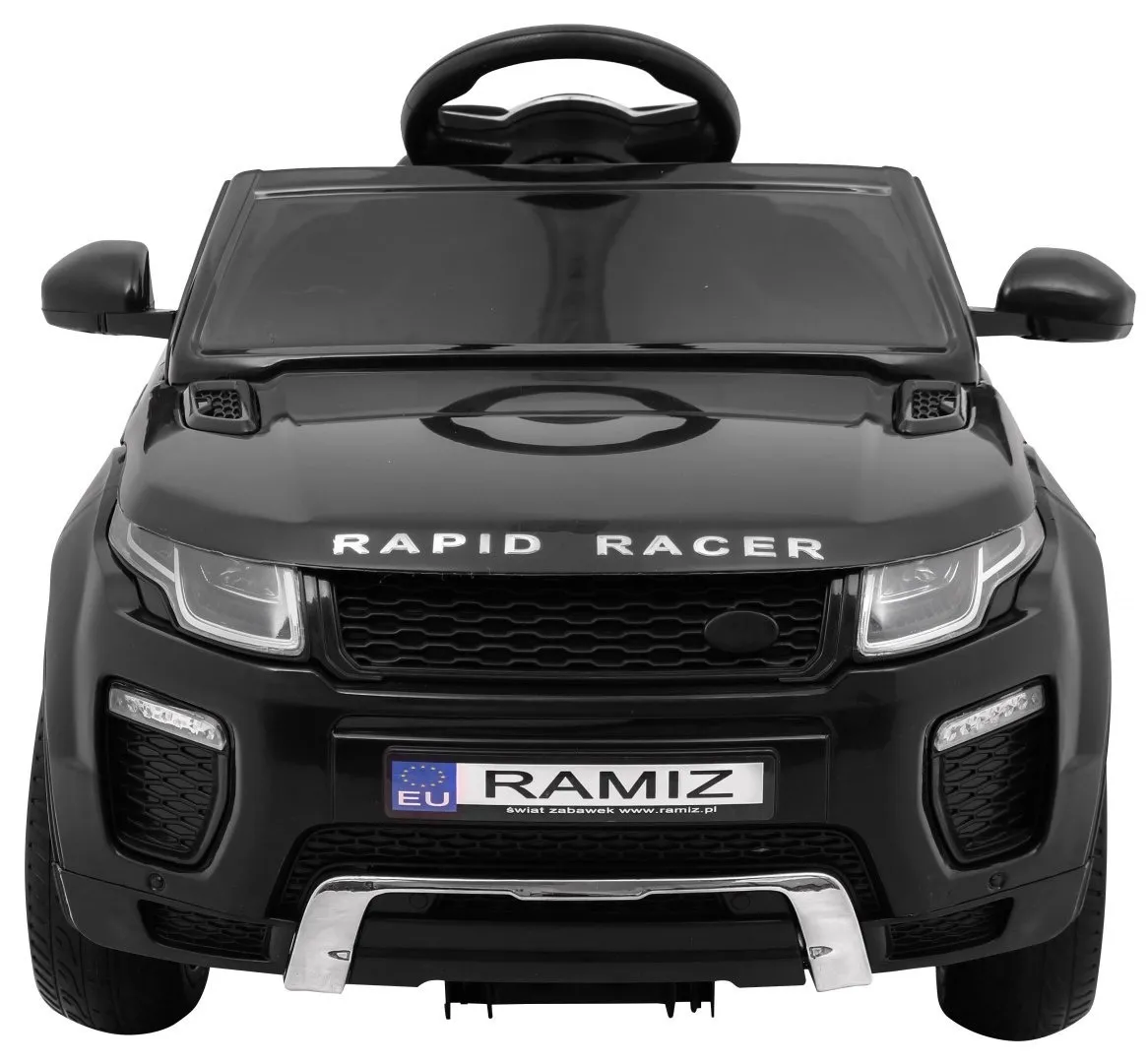 auto na akumulator rapid racer - crni - slika 3