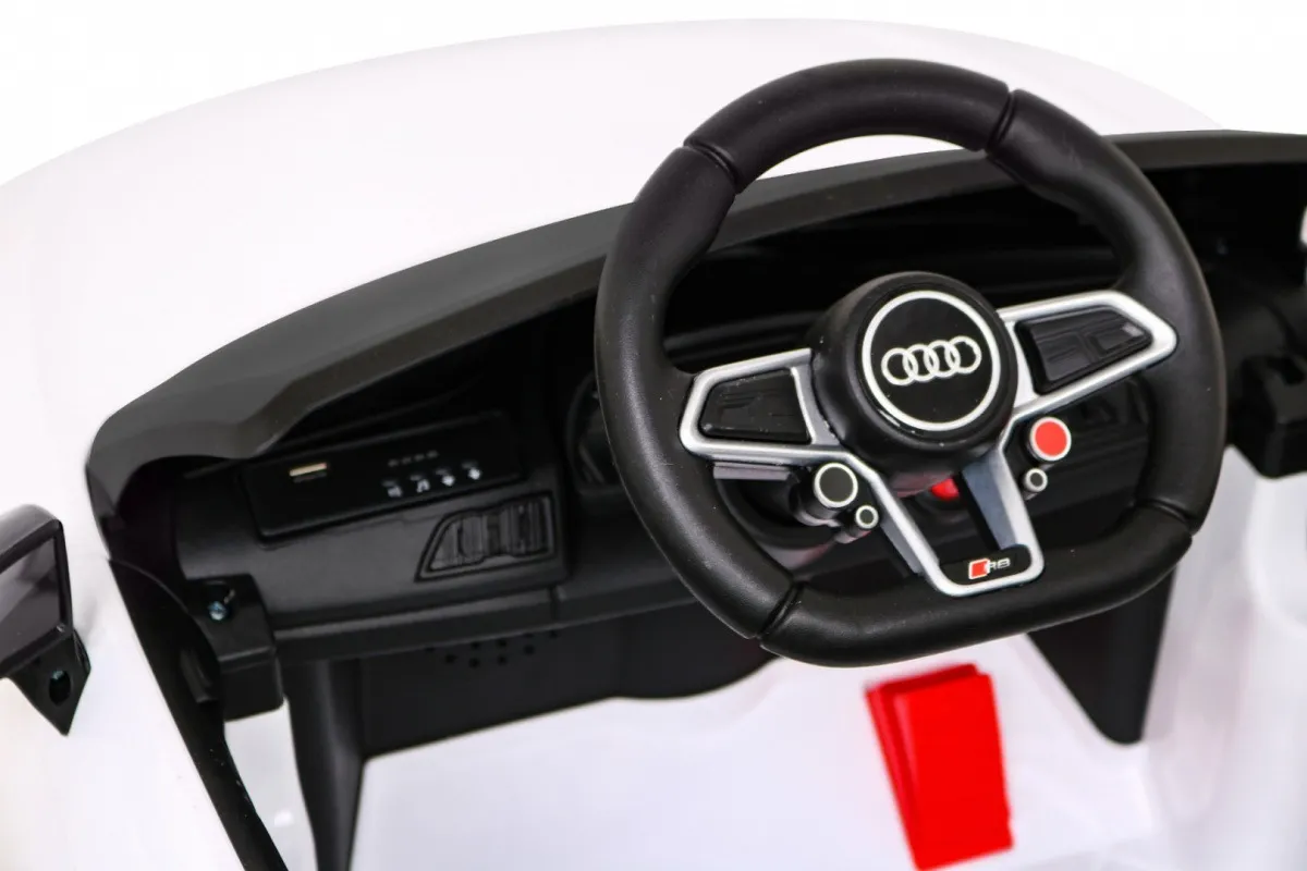 licencirani auto na akumulator audi r8 lift - bijeli - slika 4