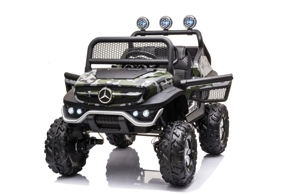 licencirani auto na akumulator mercedes unimog s - moro/army - slika 10