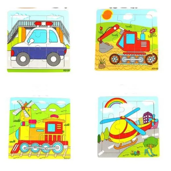 paket 10x drvene puzzle za djecu mix modela - slika 7
