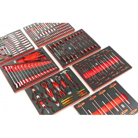 crveni set od 262 komada premium alata za kolica, 7 uložaka - slika 3