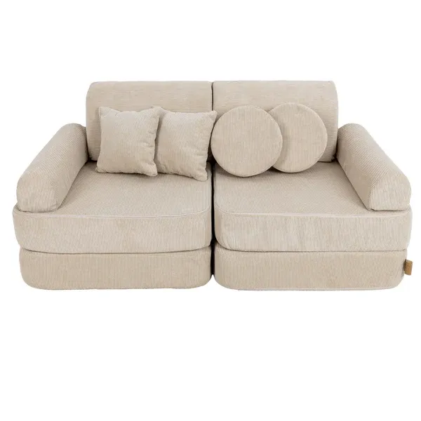 srednja modularna sofa za djecu - slimcord ecru - slika 7