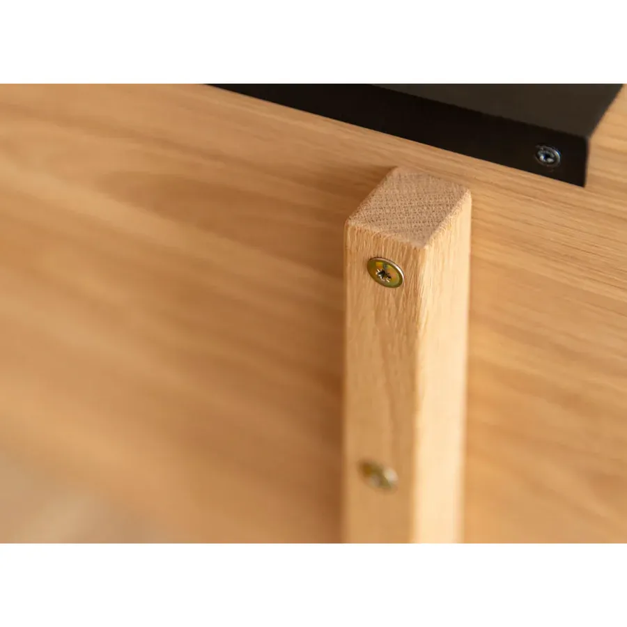 komoda tirano 154x39 cm, materijal: masivno drvo hrast - slika 10
