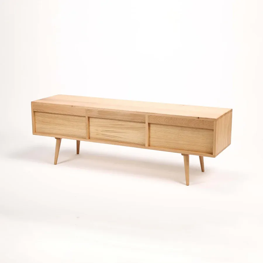 tv komoda primo bassa 200x41.5cm, materijal: puno drvo hrast - slika 5