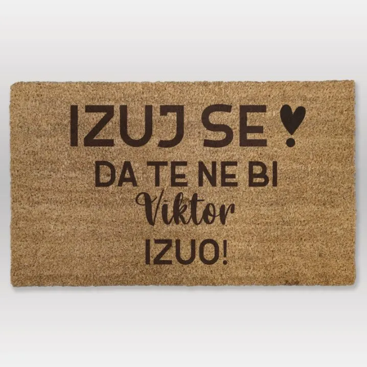 šaljivi personalizirani otirač – izuj se! - slika 2