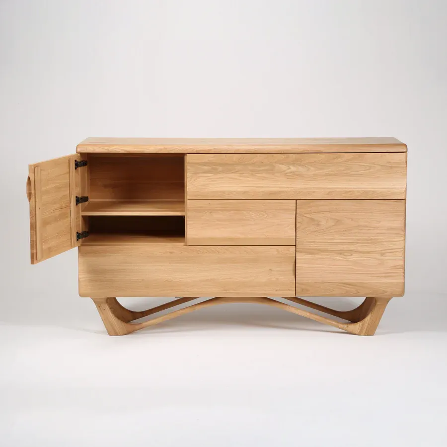 komoda antoni alto 160x96cm, materijal: puno drvo hrast - slika 6